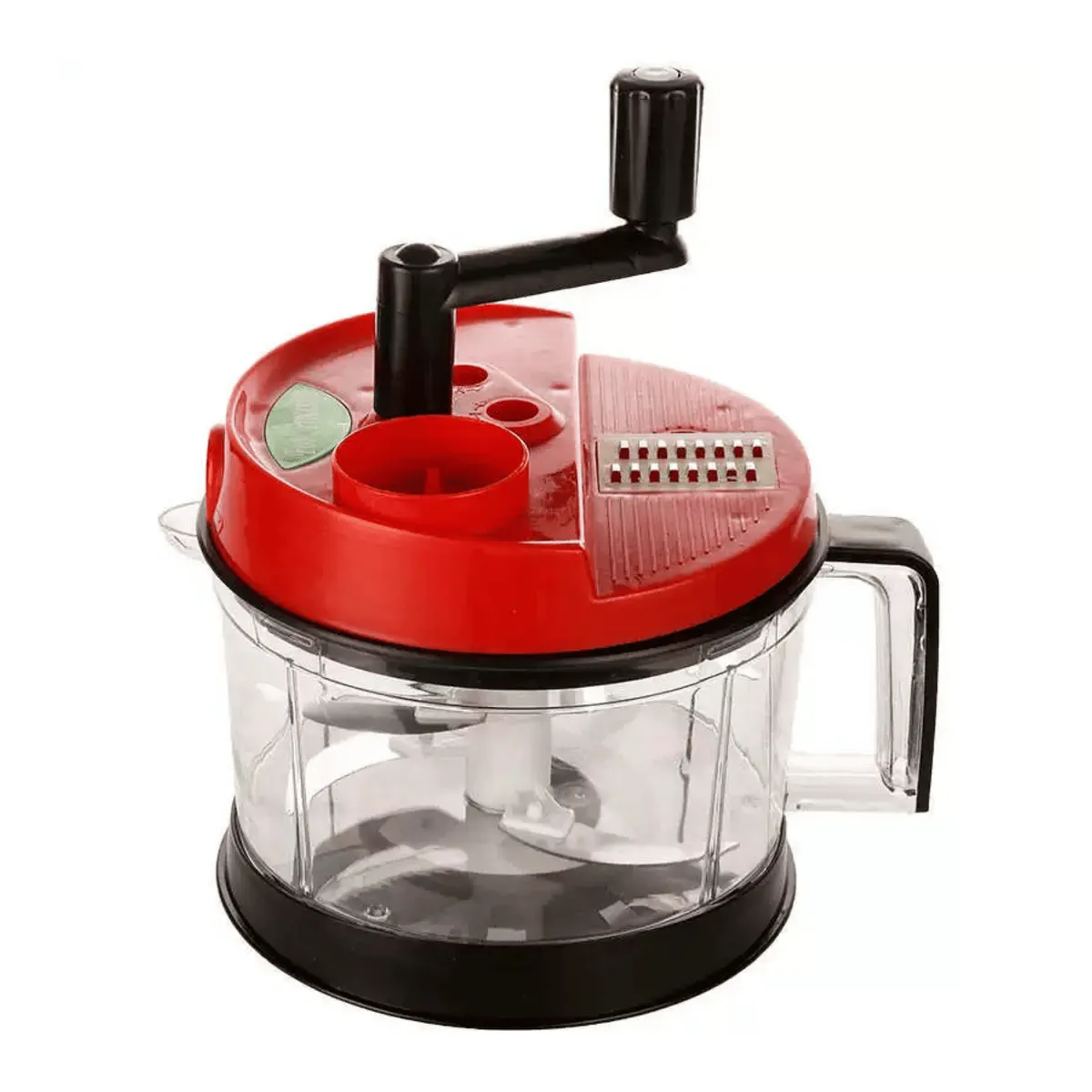 HOMESTAR - Procesador de Alimentos Manual 3 en 1 - Picador, Batidor y Rallador