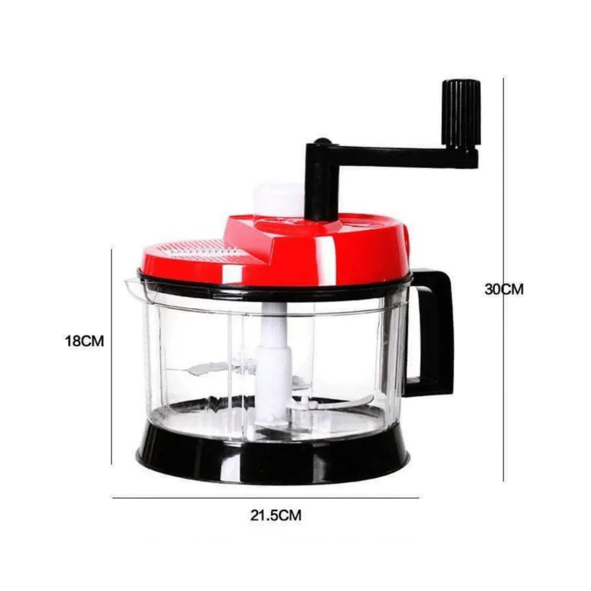 HOMESTAR - Procesador de Alimentos Manual 3 en 1 - Picador, Batidor y Rallador