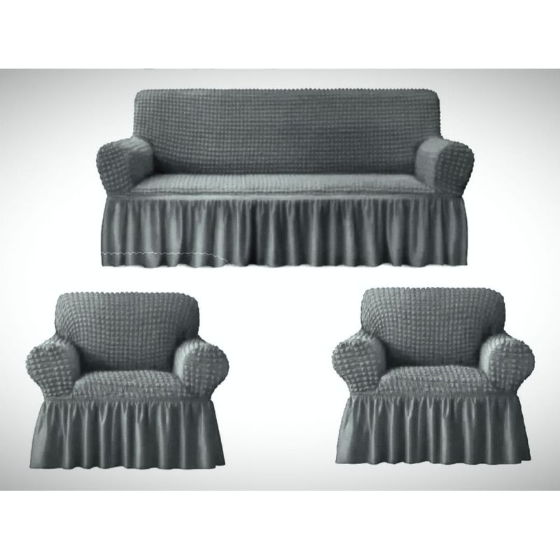 GENERICO - Fundas Cubre Sillón Protectora Sofá Turco Spandex Set 3+1+1