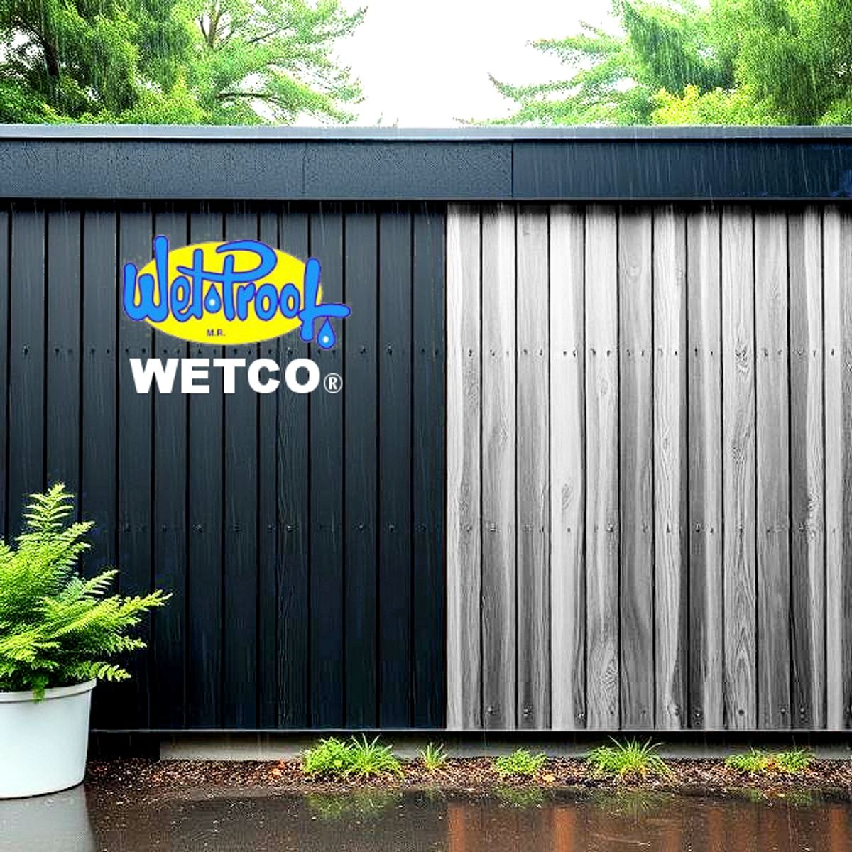 WETPROOF - SELLADOR PARA MADERA EXTERIOR IMPERMEABILIZANTE NEGRO AL AGUA WETCO® 1 GALON