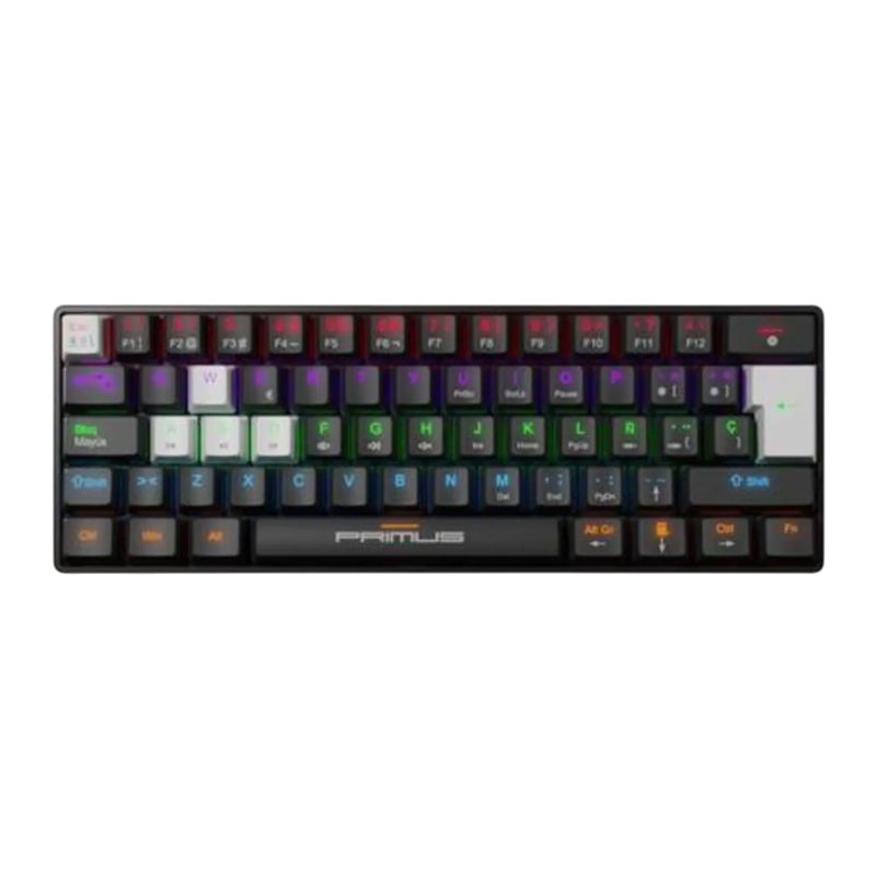 PRIMUS GAMING - Teclado Mecánico Primus Ballista 61T RGB Switch Red USB-C Negro