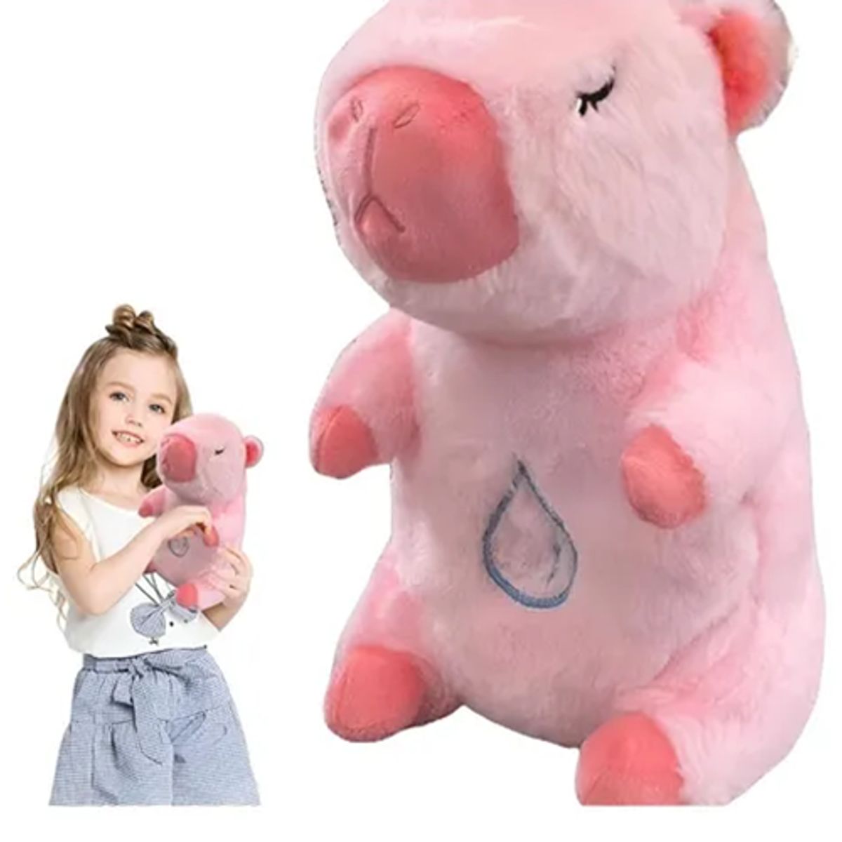 GENERICO - Peluche Que Respira Calma Ansiedad Para Dormir Color Rosa