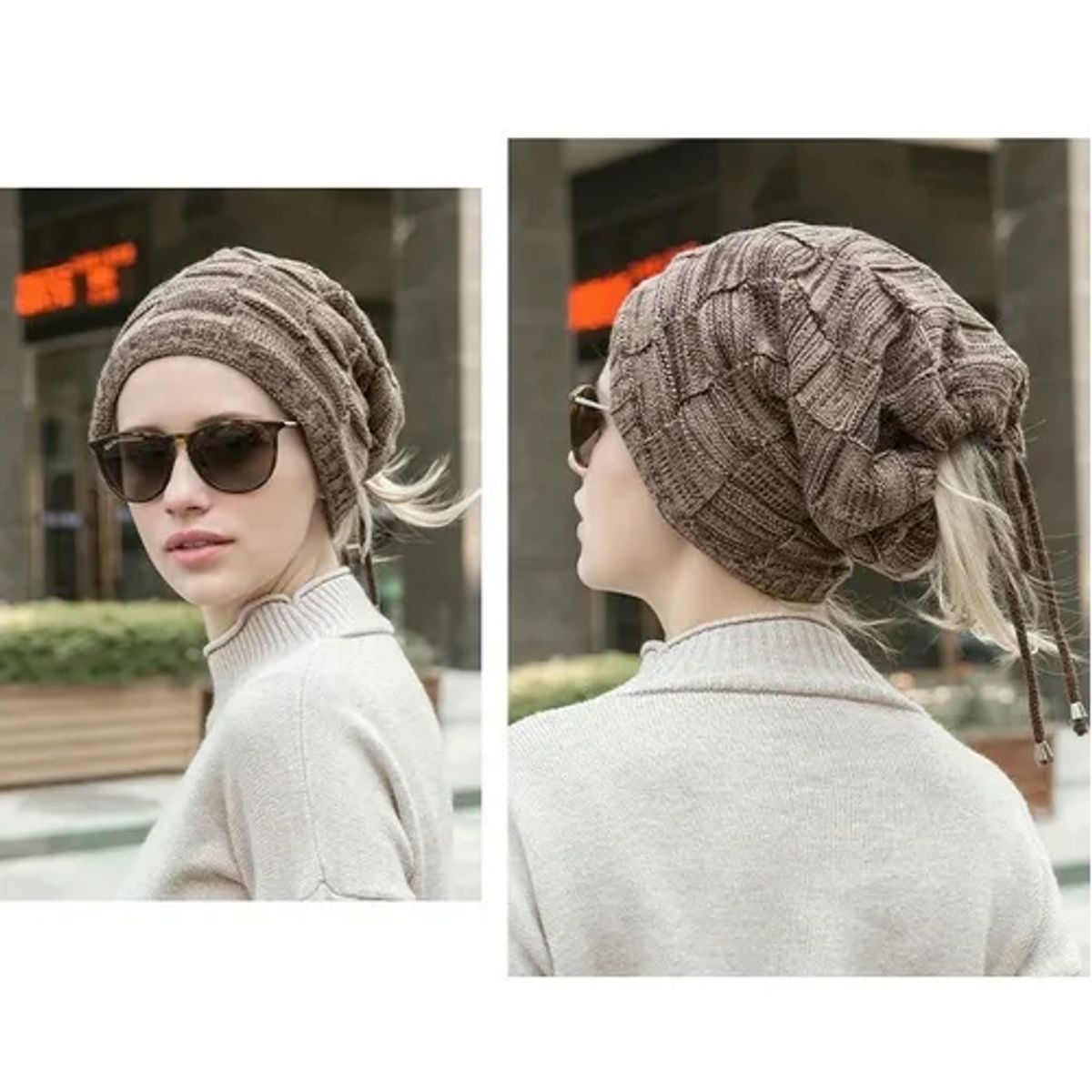 ROYAL - Gorro Invierno Cuello Hombre De Lana Con Forro Interno