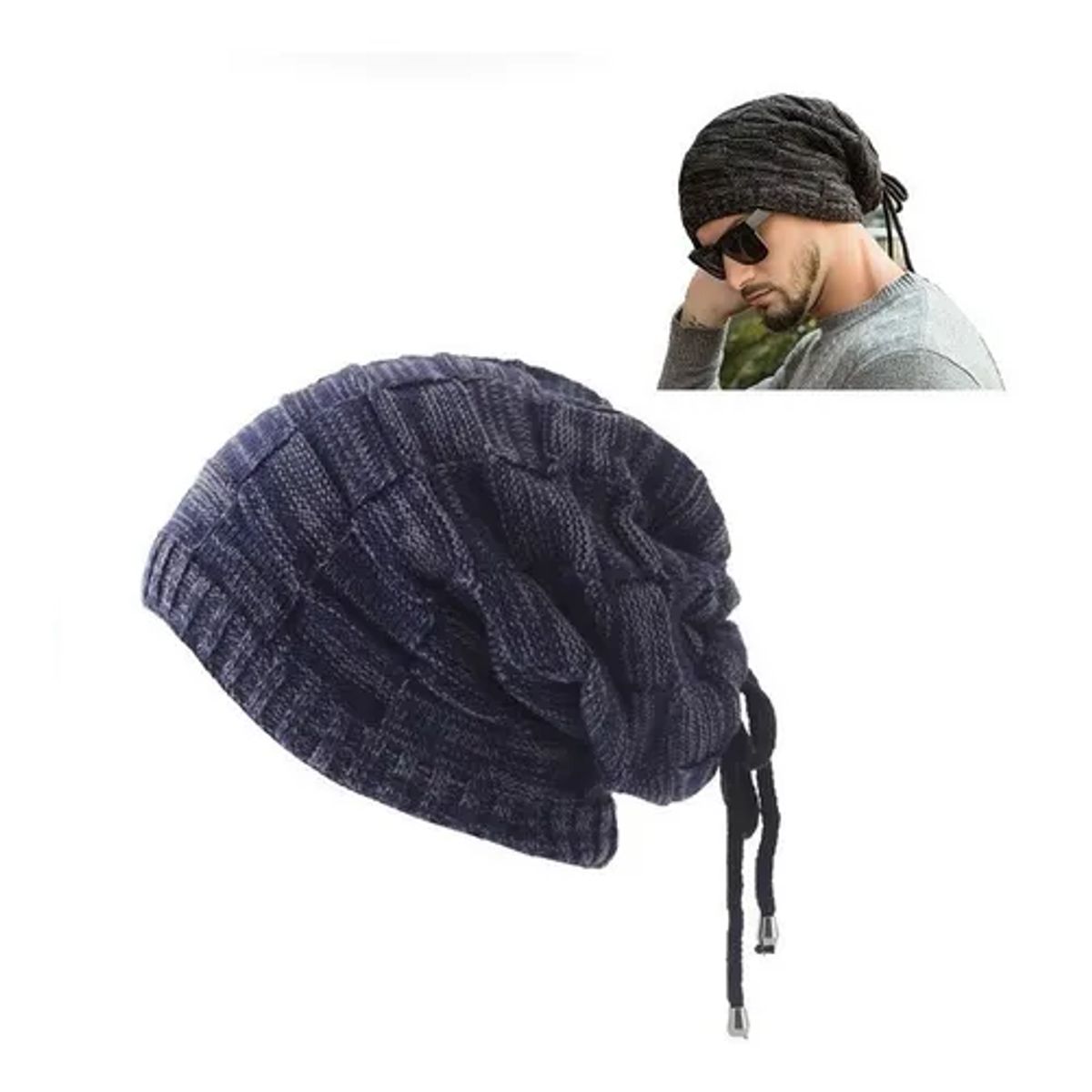ROYAL - Gorro Invierno Cuello Hombre De Lana Con Forro Interno
