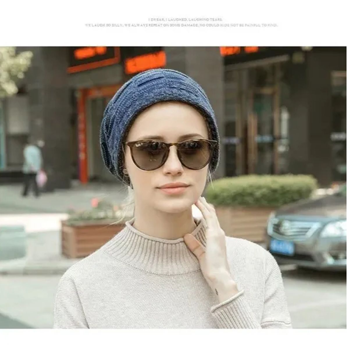 ROYAL - Gorro Invierno Cuello Hombre De Lana Con Forro Interno