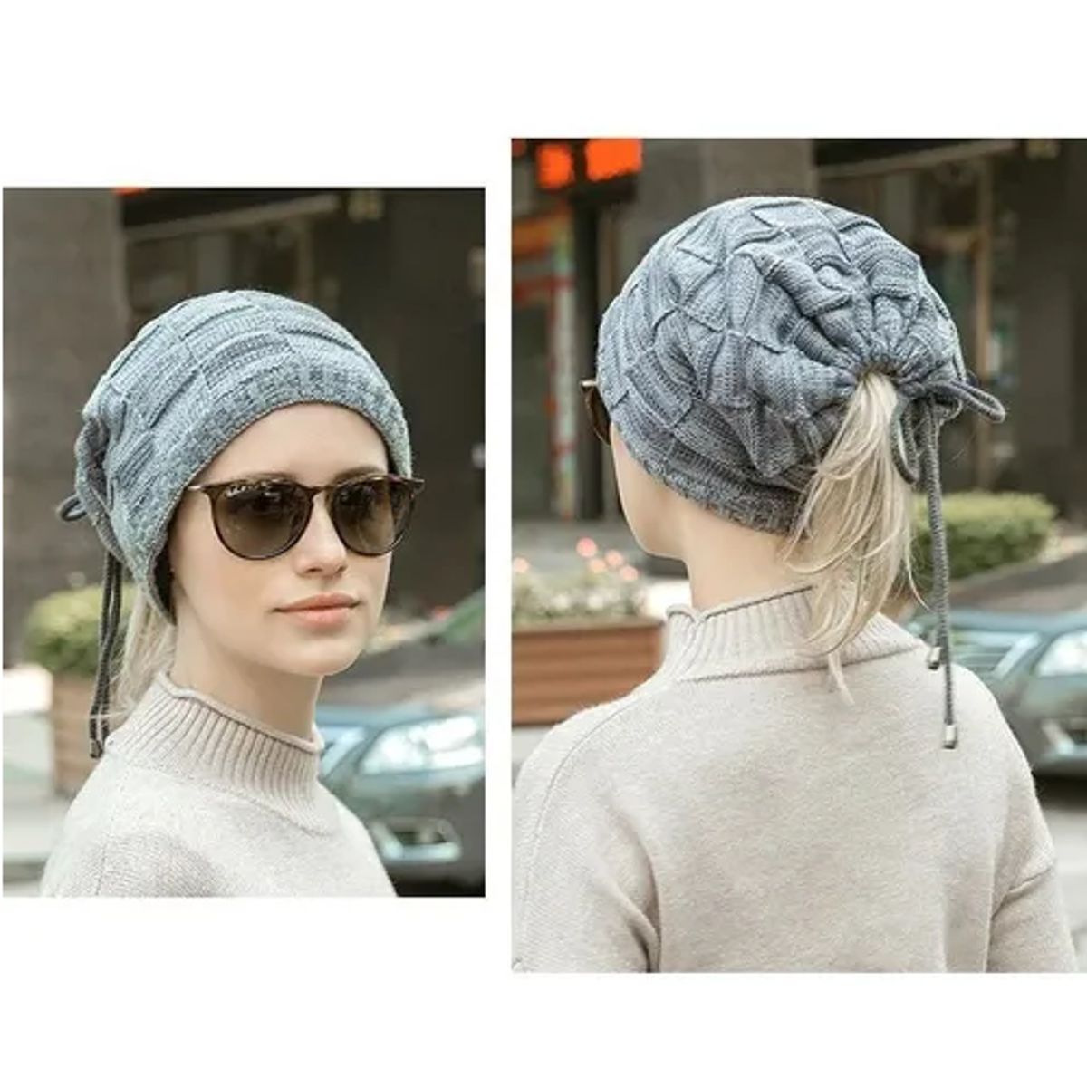 ROYAL - Gorro Invierno Cuello Hombre De Lana Con Forro Interno