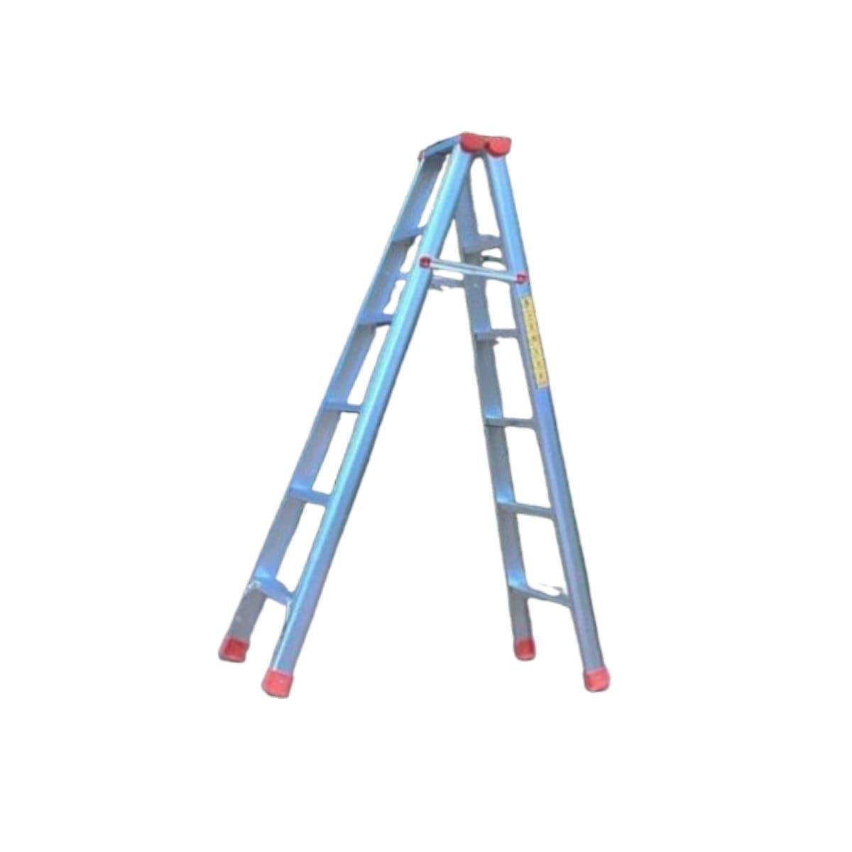 GENERICO - Escalera de Aluminio Gris 6 Escalones Gms