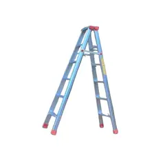 GENERICO - Escalera de Aluminio Gris 6 Escalones Gms