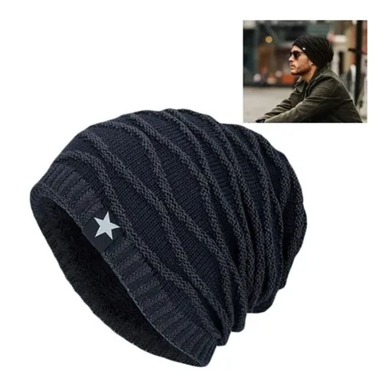 ROYAL - Gorro Invierno Hombre De Lana Con Forro Interno Relieve Royal Madriz