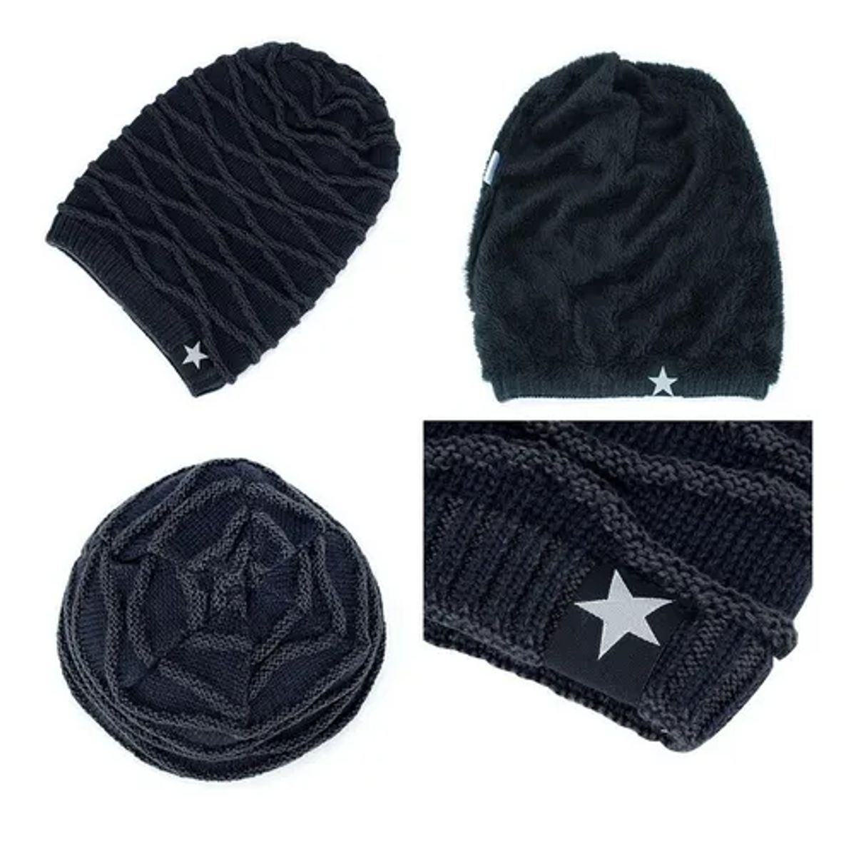 ROYAL - Gorro Invierno Hombre De Lana Con Forro Interno Relieve Royal Madriz