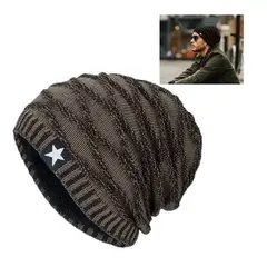 ROYAL - Gorro Invierno Hombre De Lana Con Forro Interno Relieve Madriz