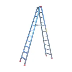 GENERICO - Escalera de Aluminio Gris 11 Escalones Gms