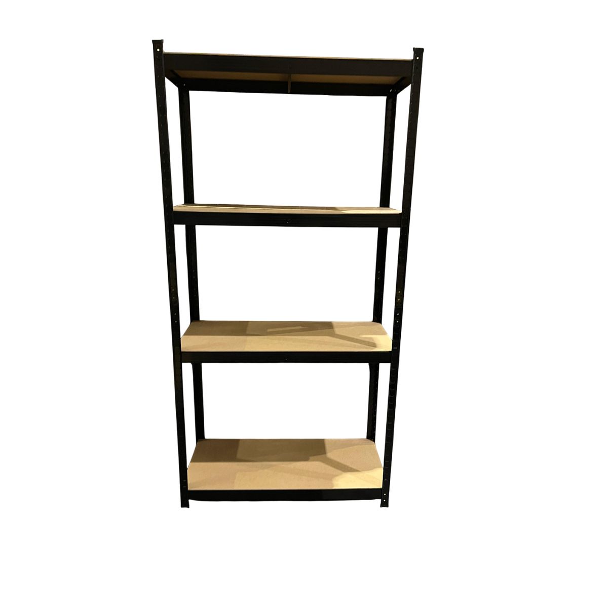GENERICO - Estante Galvanizado 180x90x40 cm Negro Soporta 320 Kg 4 Bandejas