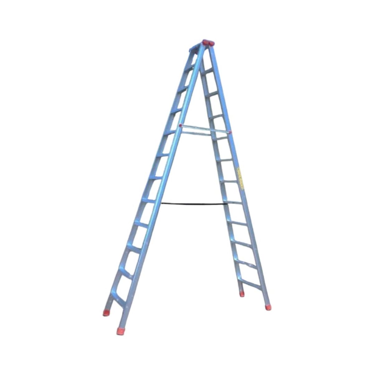 GENERICO - Escalera de Aluminio Gris 12 Escalones Gms