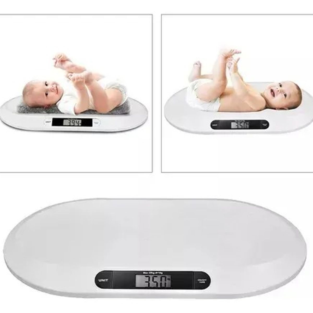 EVERSO - Báscula Digital Pediátrica Onlineclub Scale  20 Kg Blanco