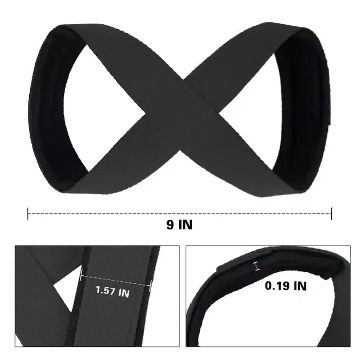 KUANGYE - Correas Levantamiento Muñequeras Lifting Straps Figura De 8