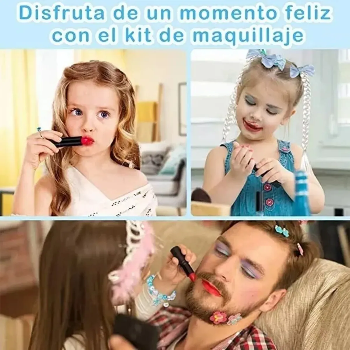 GENERICO - Kit De Maquillaje Para Niños Lavable Moda Conjunto 32 Pcs
