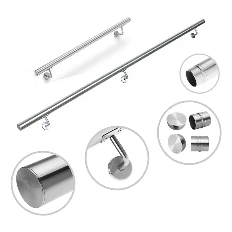 YOMYM - Pasamanos De Tubo Inoxidable Para Escaleras Soporte De 1m