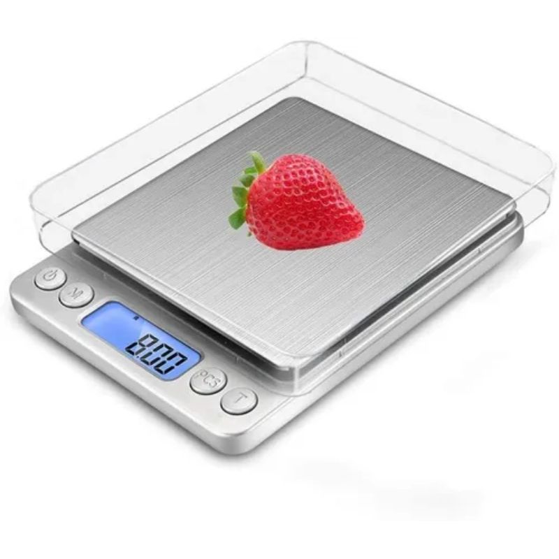 LISM - Balanza Pesa Digital Gramera 0.1 - 2kg Joyería