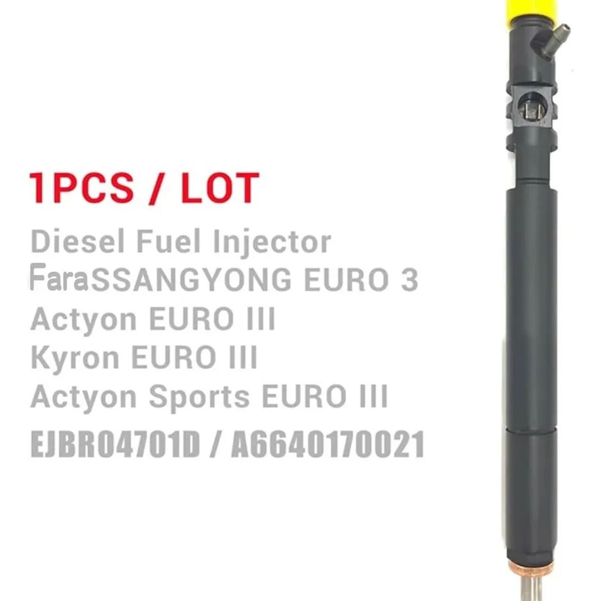 KUANGYE - Inyector Para Ssangyong Actyon 2.0 2007-2011 Euro 3 Nuevo