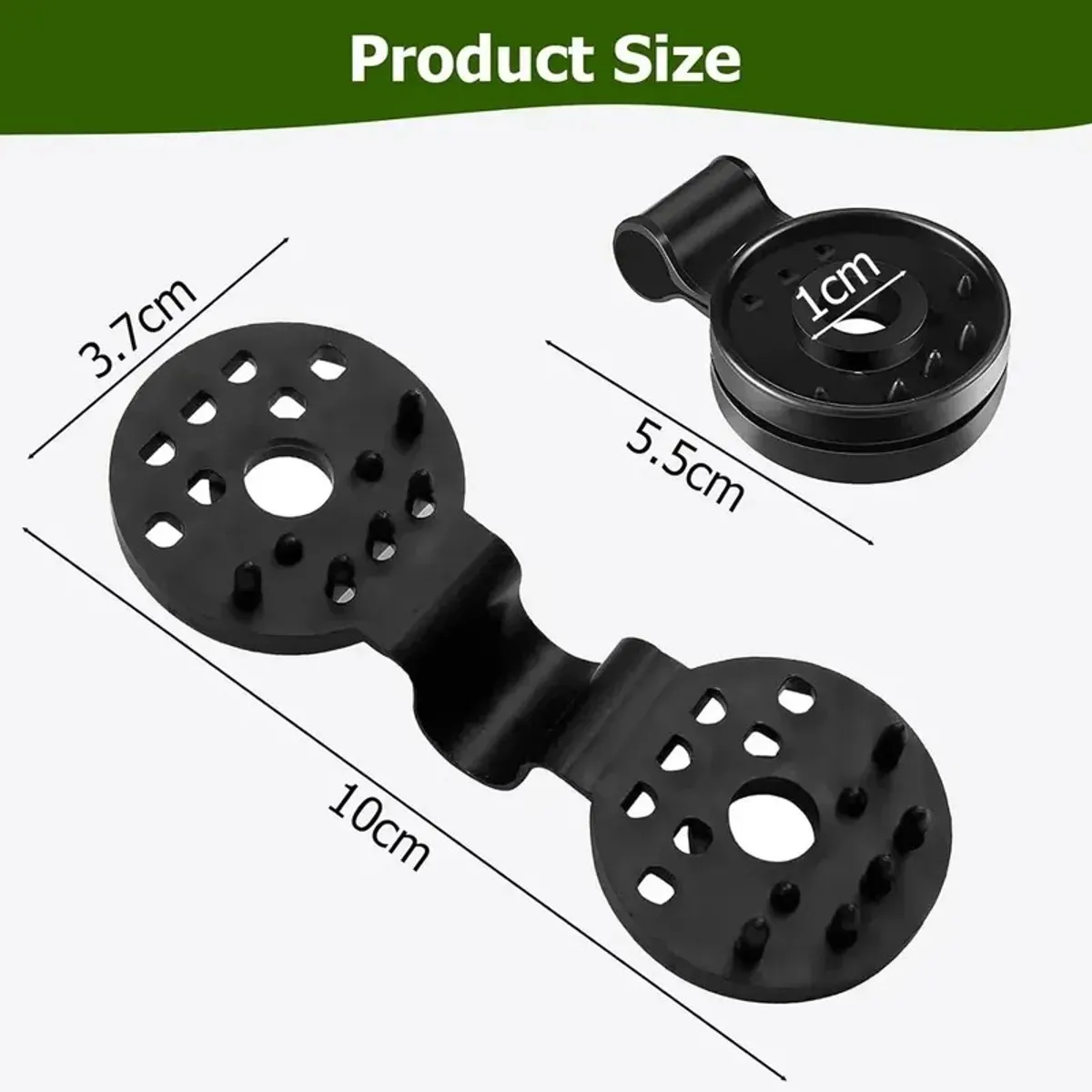 GENERICO - 20 Clips Ganchos Fijación Raschel Mallas Lona Sombra Camping