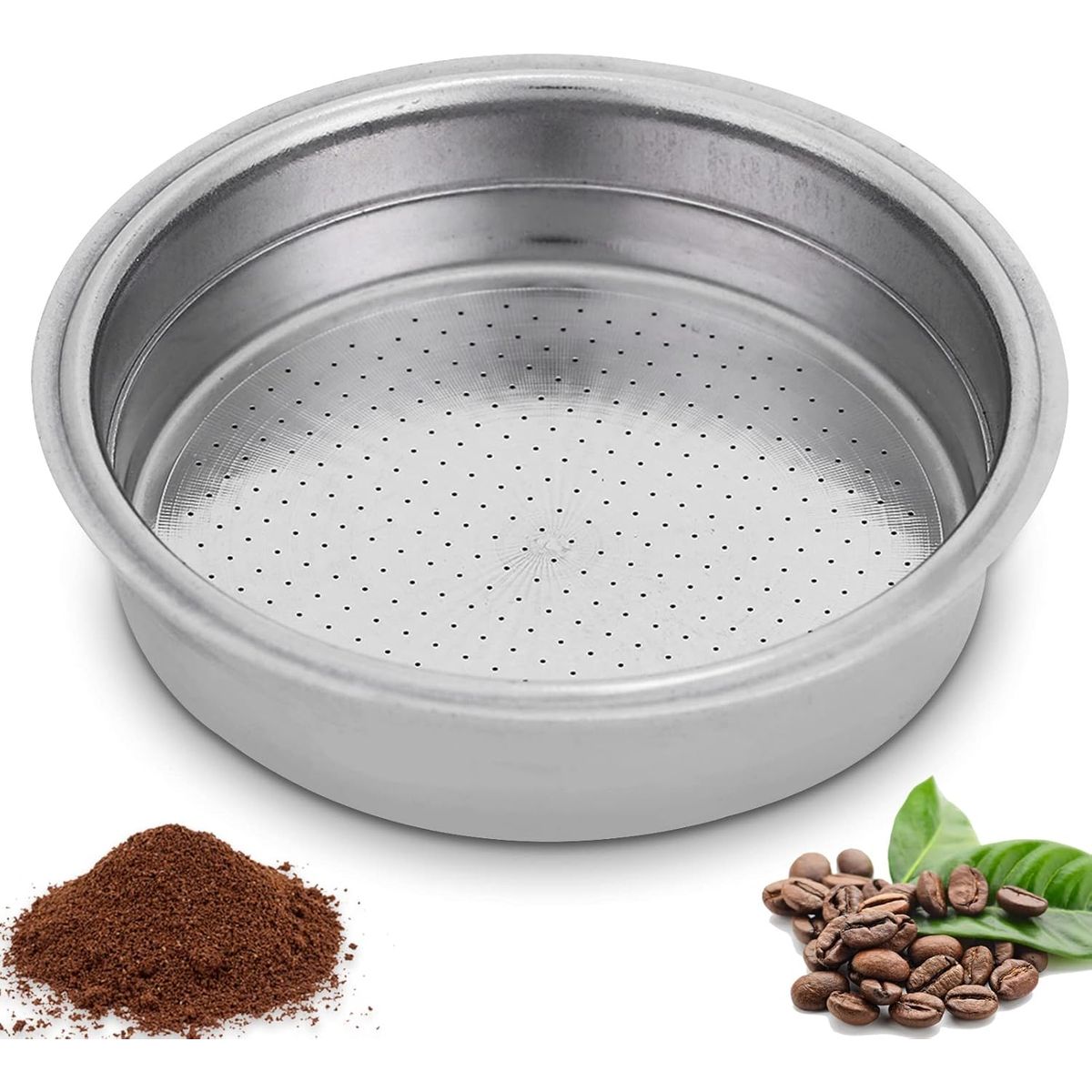 KUANGYE - Filtro Cafetera Acero Inox Maquina Cafe 1 Taza