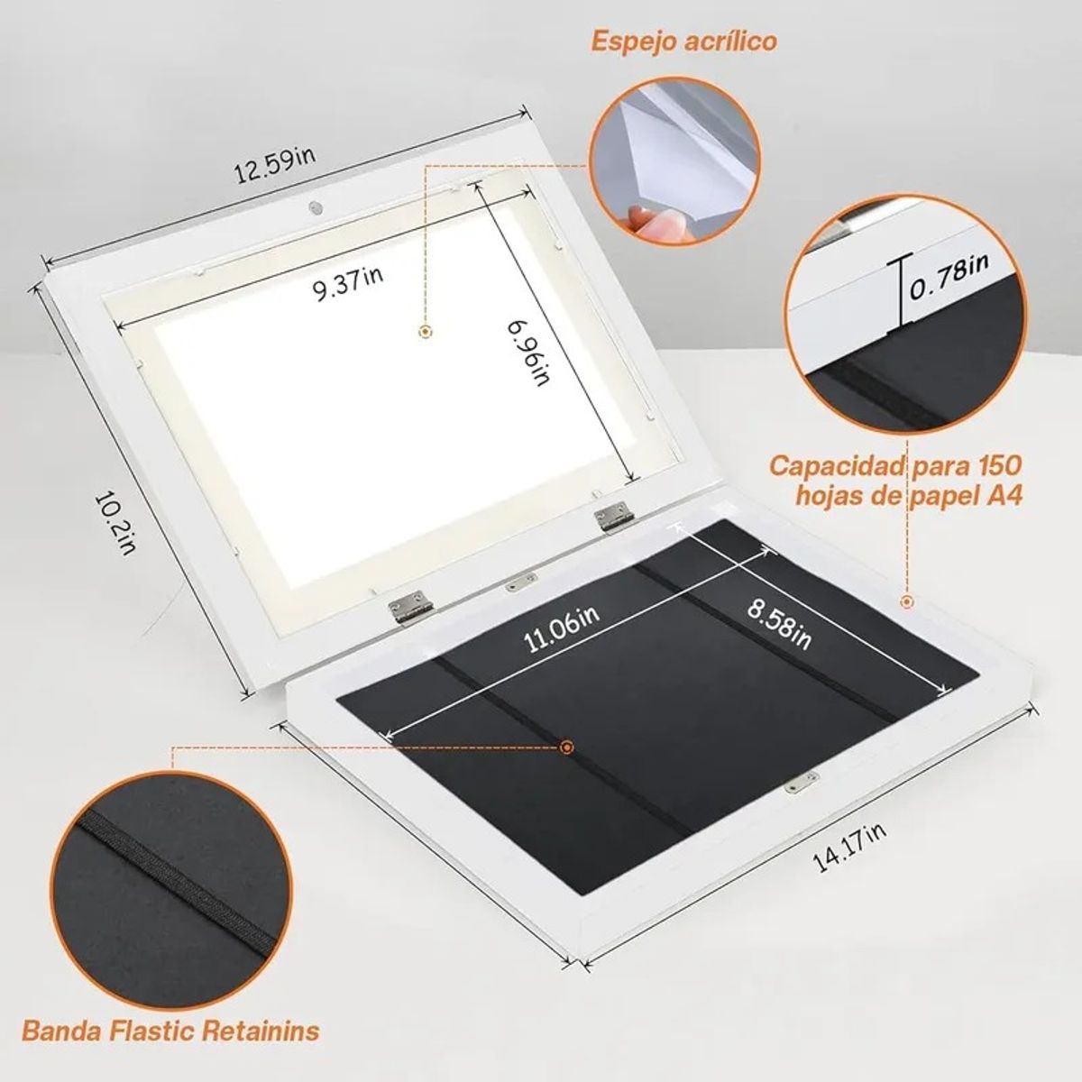 GENERICO - Marco De Arte De Niños Para Dibujos Con Apertura Frontal