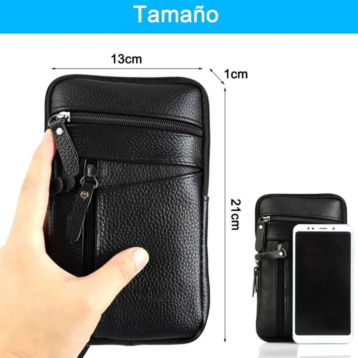 EDWINAYY - Bolso Impermeable Bandolero Cruzado Gran Capacidad Hombre