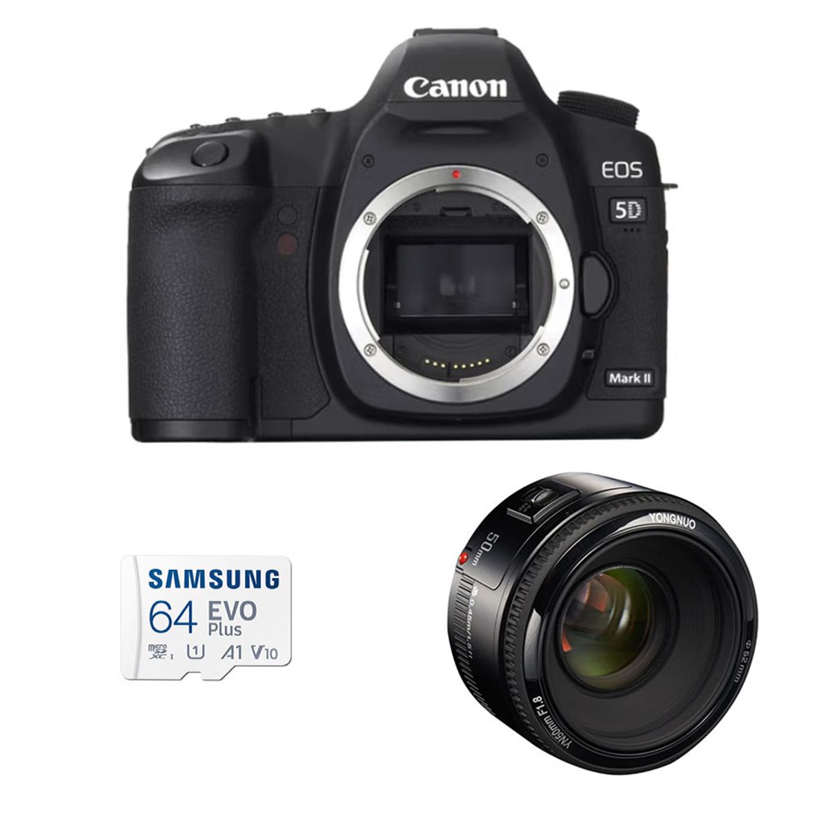 CANON - Cámara Réflex Canon 5D Mark II Yongnuo 50mm Reacondicionado