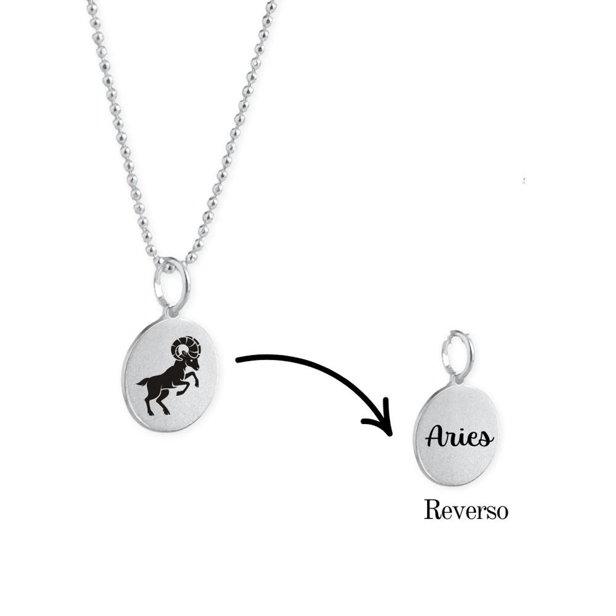 MABELITA - Collar de Plata Zodiaco Signos Horoscopo-Aries