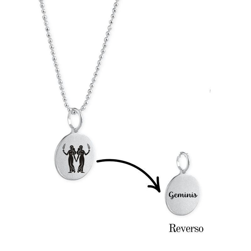 MABELITA - Collar de Plata Zodiaco Signos Horoscopo-Geminis