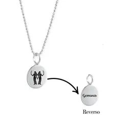 MABELITA - Collar de Plata Zodiaco Signos Horoscopo-Geminis