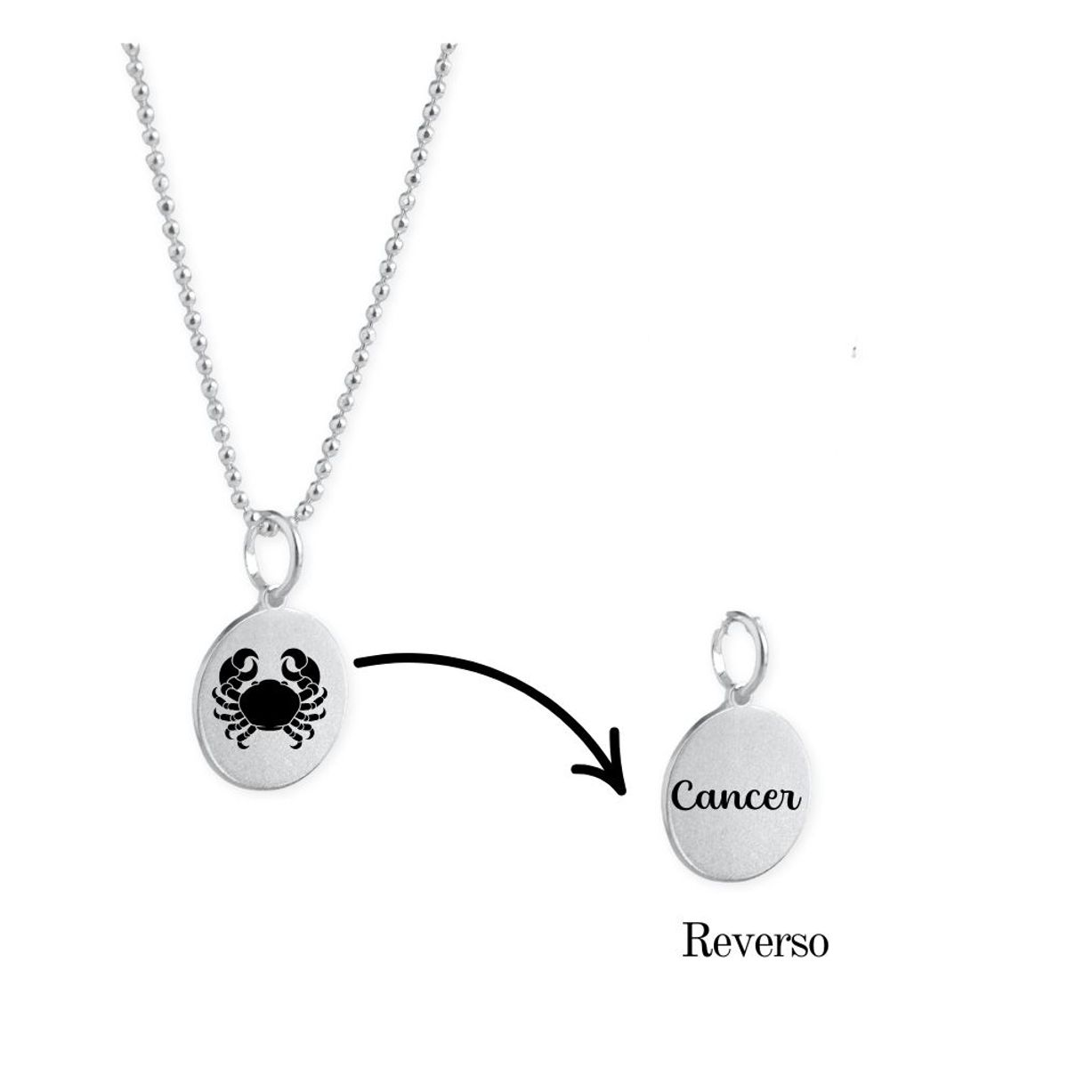 MABELITA - Collar de Plata Zodiaco Signos Horoscopo-Cancer