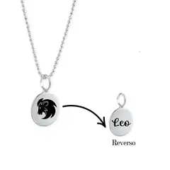 MABELITA - Collar de Plata Zodiaco Signos Horoscopo-Leo
