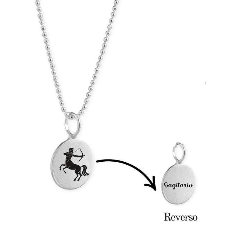 MABELITA - Collar de Plata Zodiaco Signos Horoscopo-Sagitario