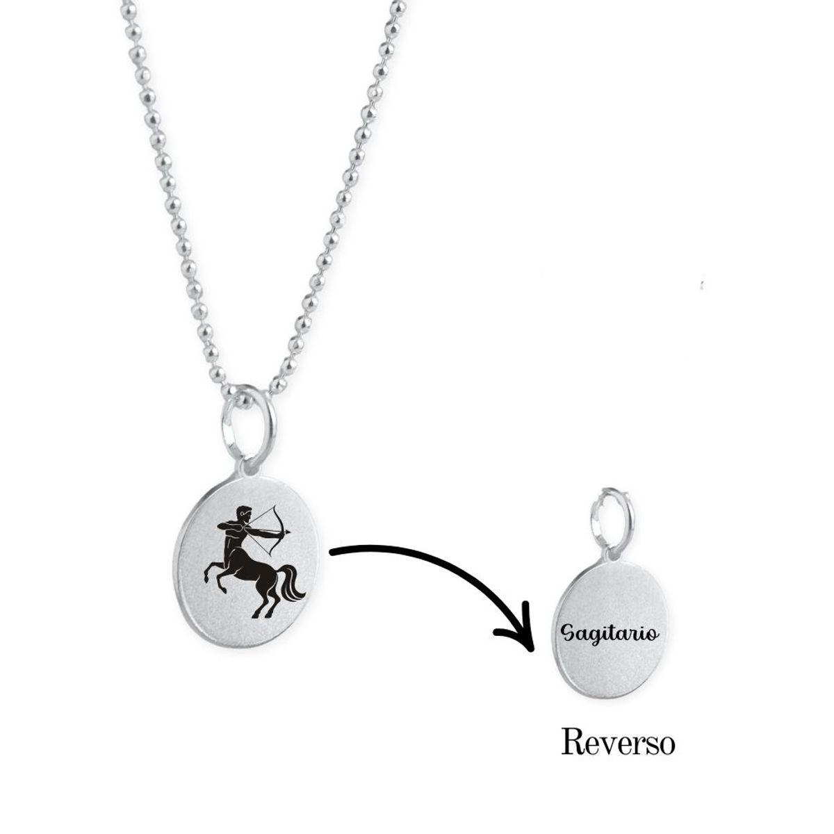 MABELITA - Collar de Plata Zodiaco Signos Horoscopo-Sagitario