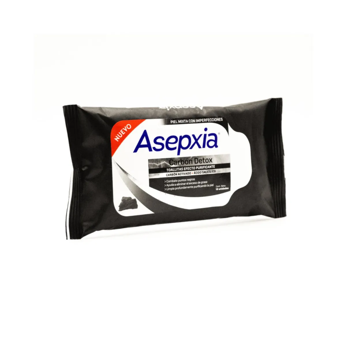 ASEPXIA - Toallitas Carbón Asepxia  25 Unidades