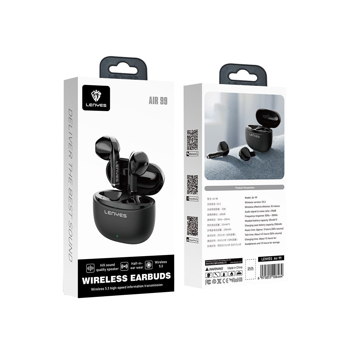 LENYES - Audífonos inalámbricos Lenyes Air99