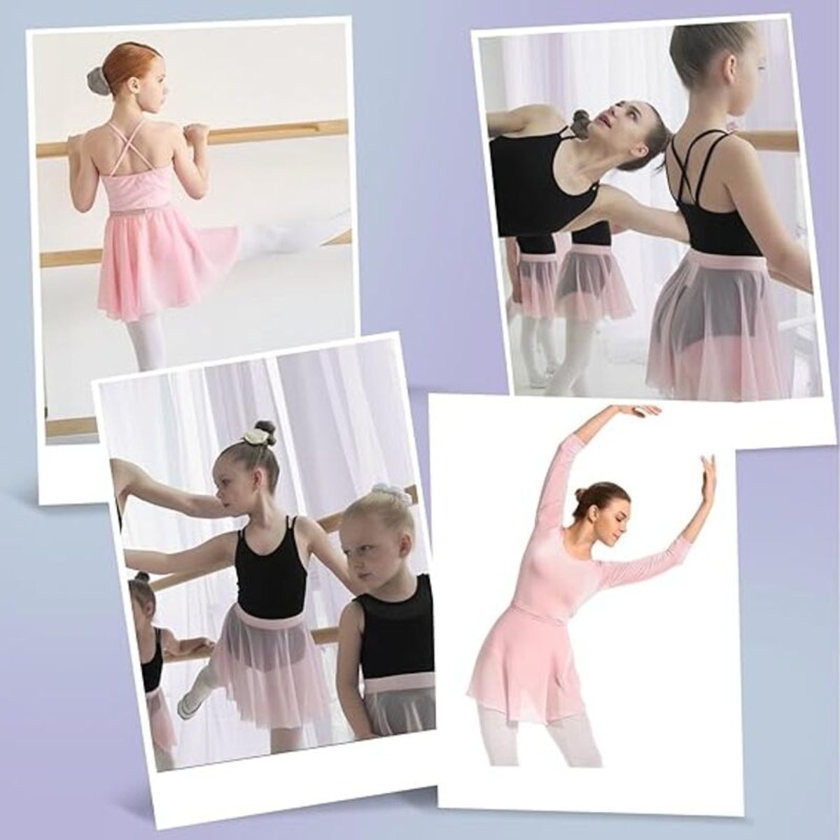 ATURE - Falda De Ballet De Gasa Elastico Para Niñasadultas