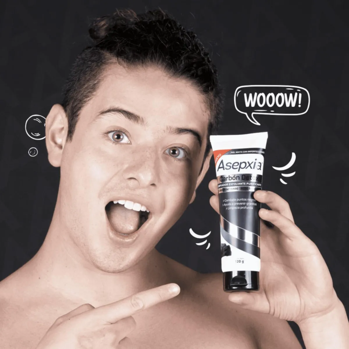 ASEPXIA - LIMPIADOR LIQUIDO ASEPXIA CARBON EXFOLIANTE 120 gr