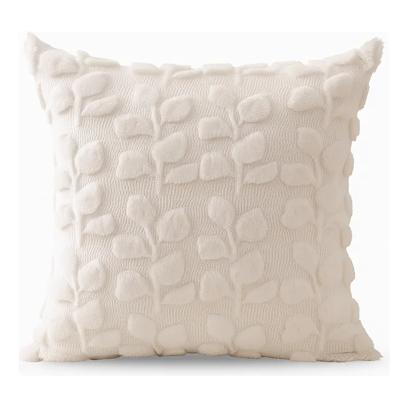 ARMONIA - Cojín decorativo Blanco floral 45x45 674
