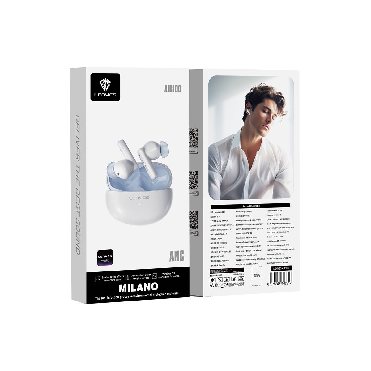 LENYES - Audífonos Lenyes Air100 Bluetooth 5.3