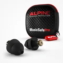 ALPINE - Protectores Auditivos MusicSafe Pro Black con un sonido definido para músicos