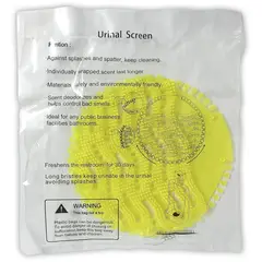 GENERICO - 12 Tapetes Urinarios Redondos Amarillo Cítrico