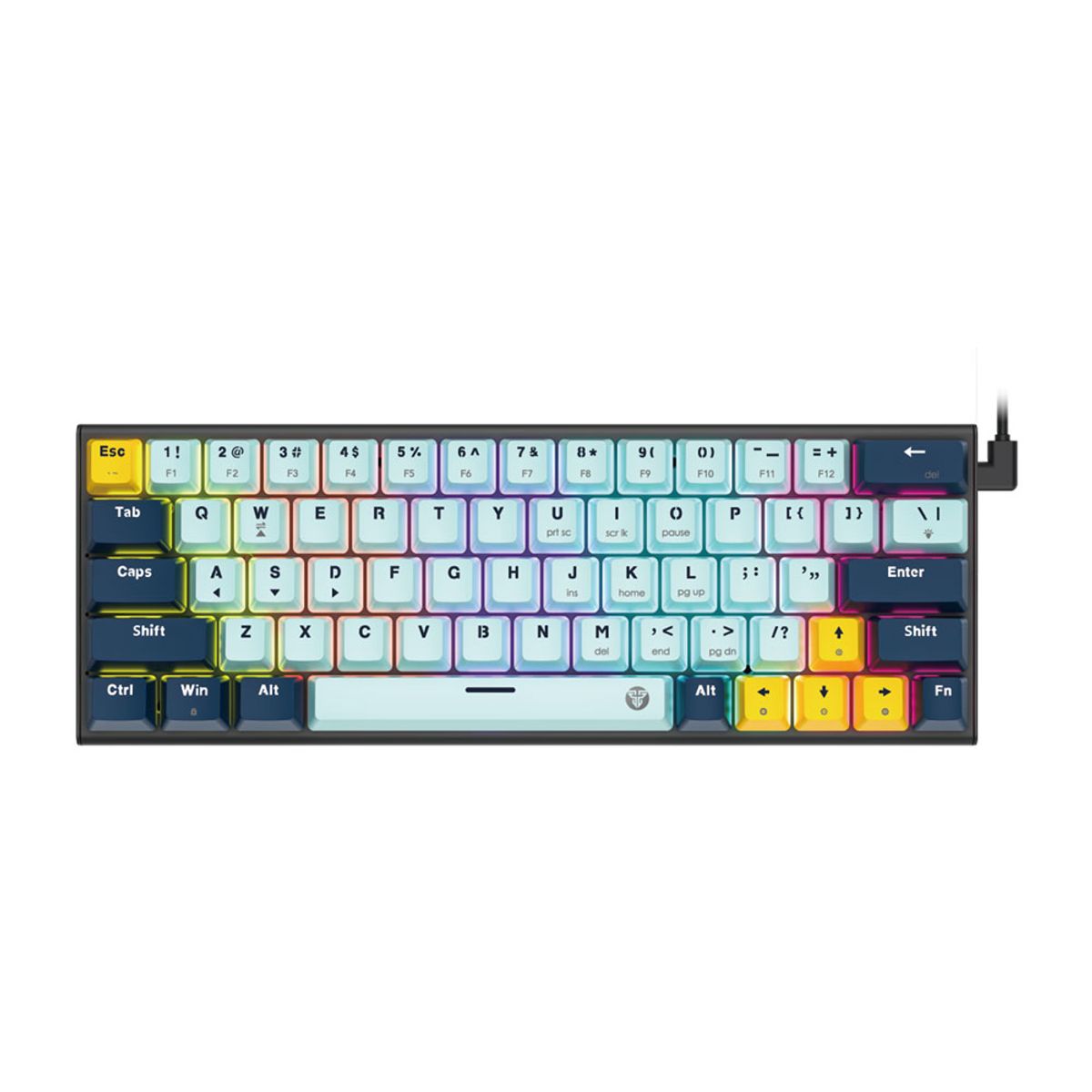 FANTECH - Teclado Fantech MK874V2 ATOM63 MIZU SkyBlue (Switch Red)
