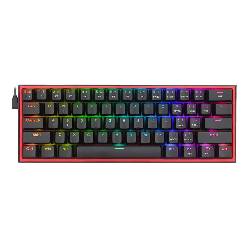 REDRAGON - Teclado Redragon Fizz RGB K617-RGB Switch Red, Black