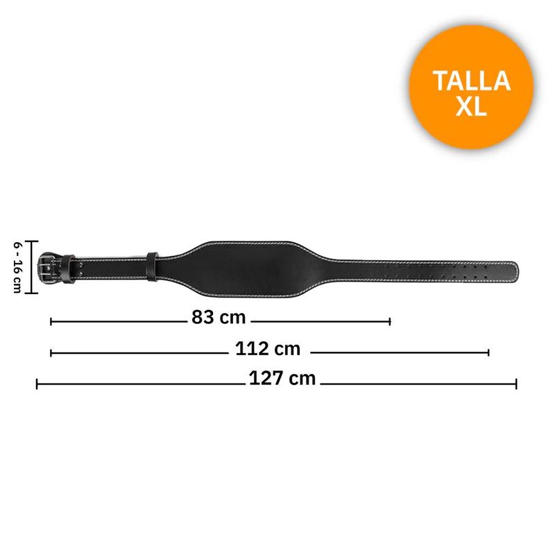GENERICO - Cinturon Lumbar Levantamiento Halterofilia - Talla XL