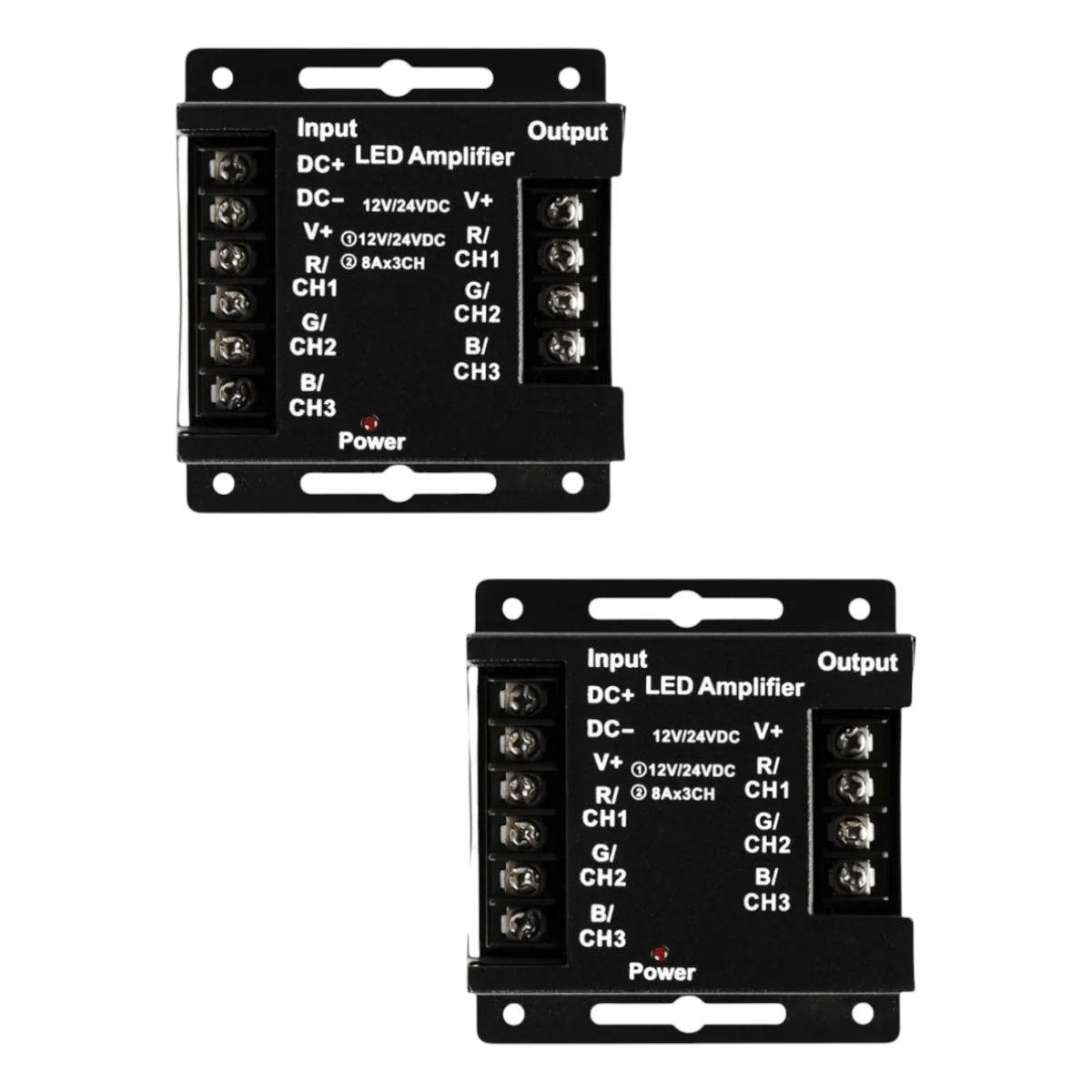 2 Amplificadores RGB HS Compact 12-24V 3x120W Metal Negro., marca GENERICO - Foto Principal