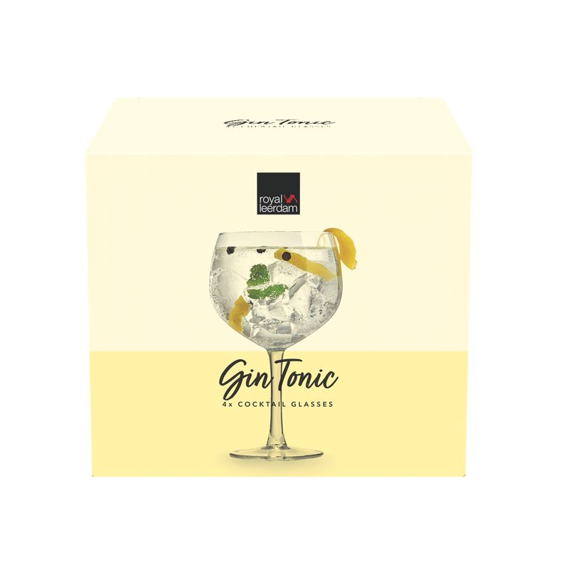 ROYAL LEERDAM - SET 4 COPAS COCKTAILS - GIN & TONIC 643ML