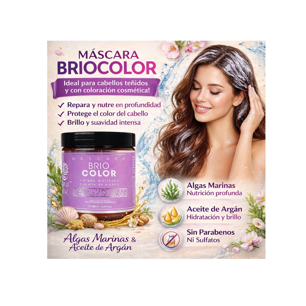 MARINA VITAL - Mascara Brio Color 500 Ml MARINA VITAL